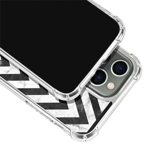 Chevron Marble iPhone 14 Pro Clear Case